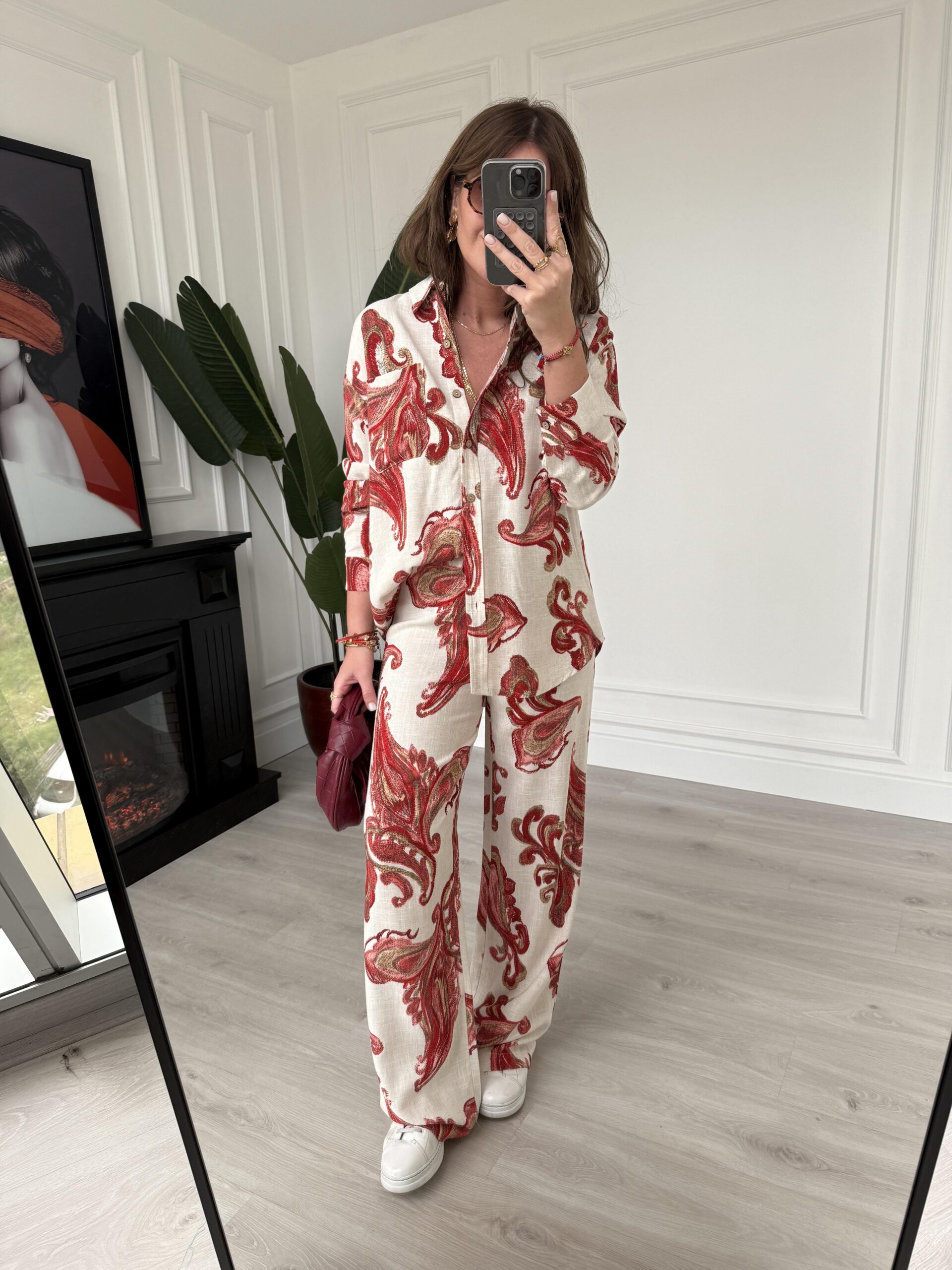 Red linen set - Image 3