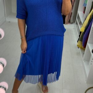 Blue Italian chiffon dress