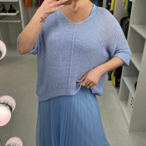 Light blue Italian chiffon dress