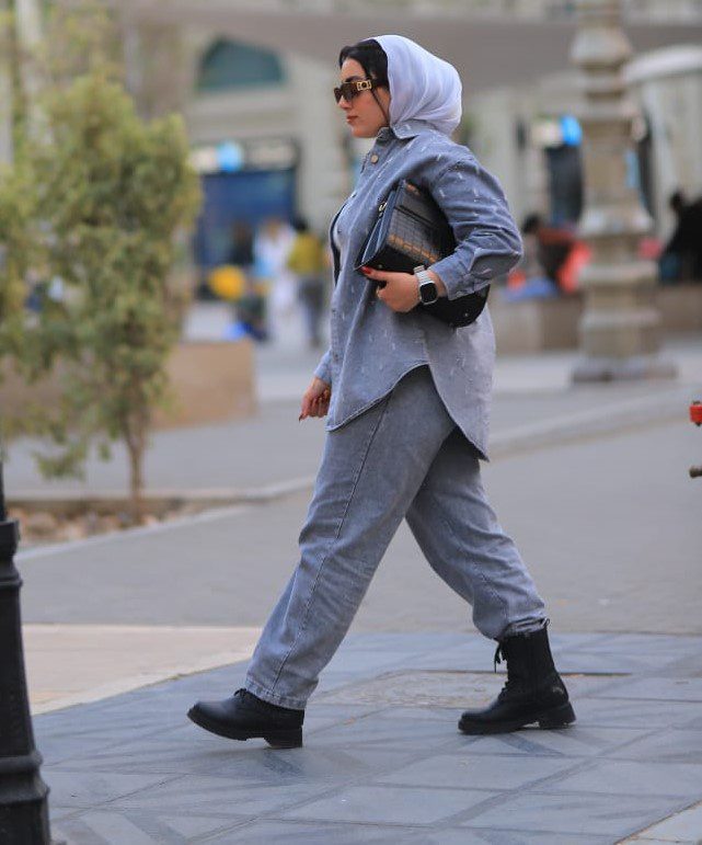 Gray jeans suit - Image 6