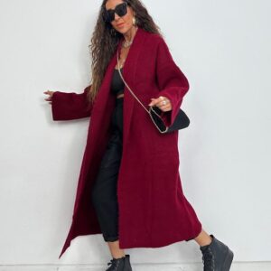 Burgundy cardigan