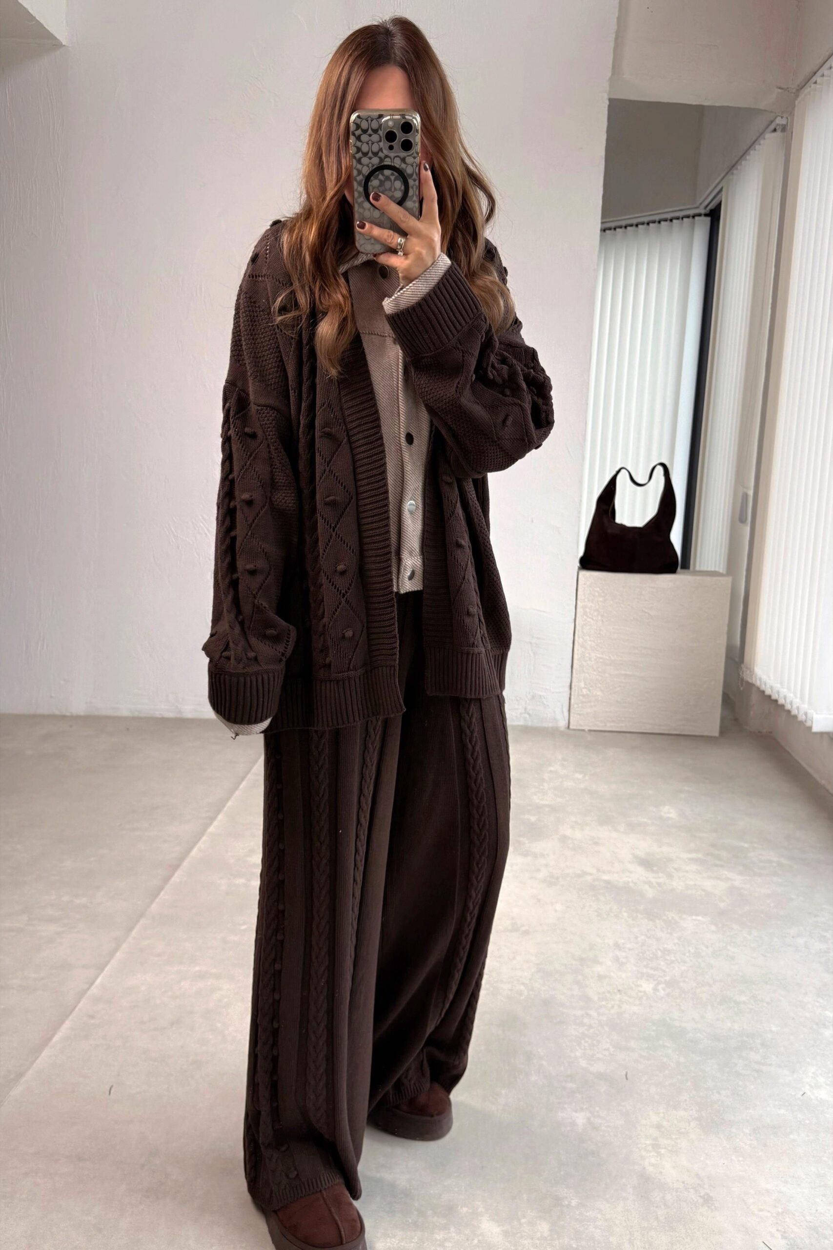 Brown Set Detailed Knitwear - Image 4