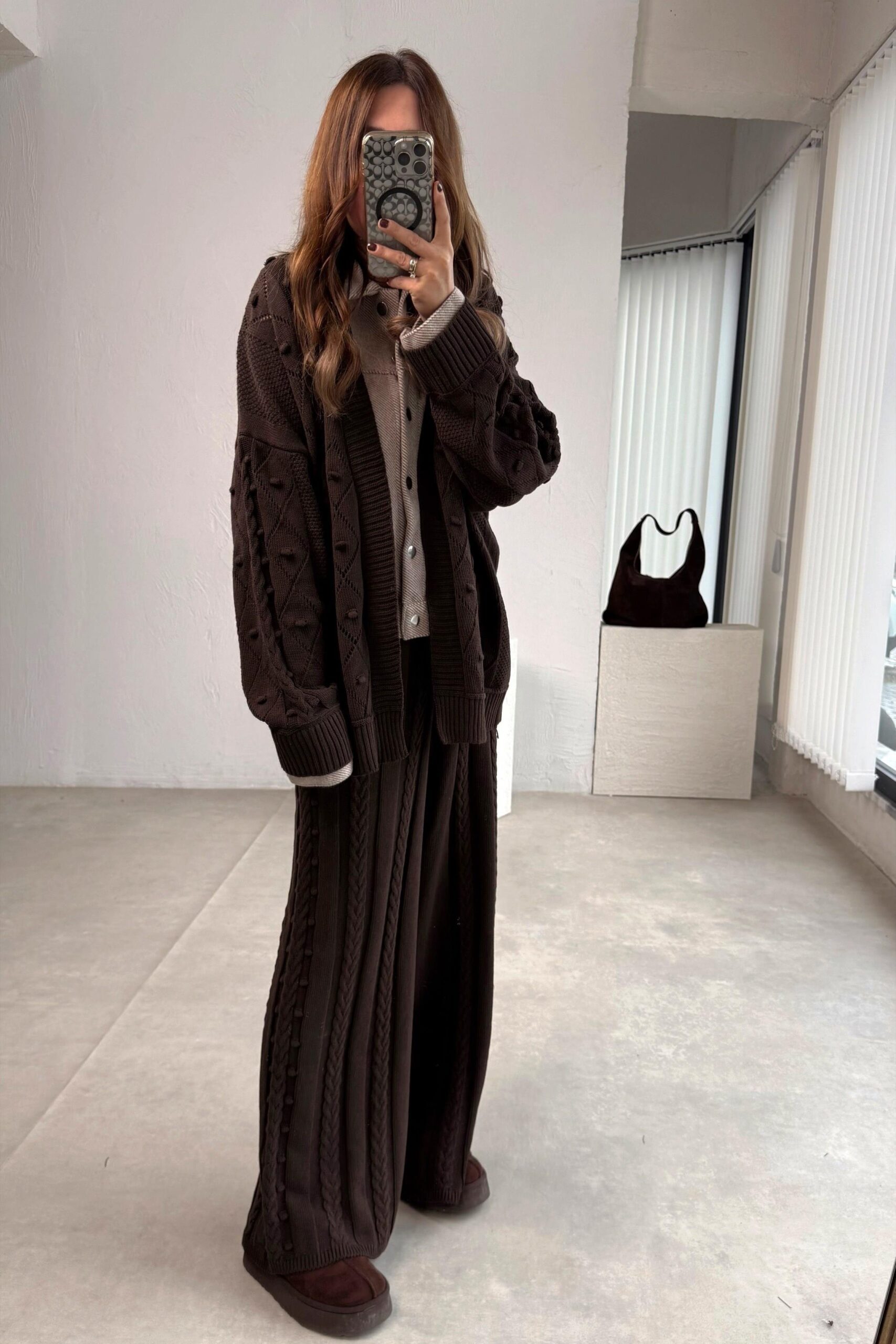 Brown Set Detailed Knitwear - Image 5