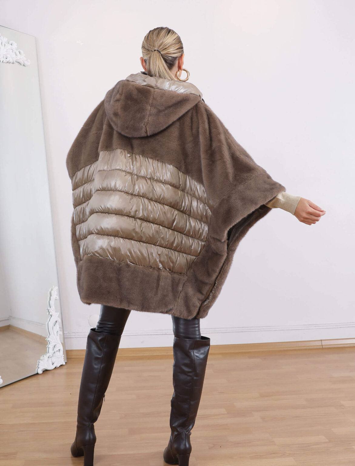 Beige Faux Fur Jacket - Image 4